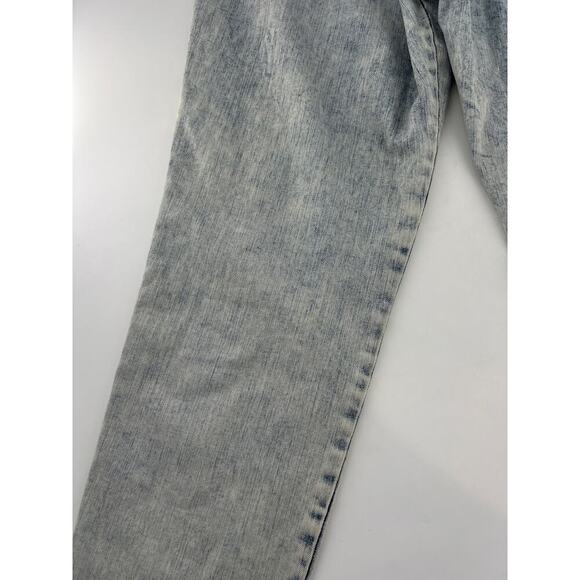 Express Tapered Ankle Jeans Womens Size 6 R Denim Light 80s High Waist Mom Y2k - Picture 11 of 11
